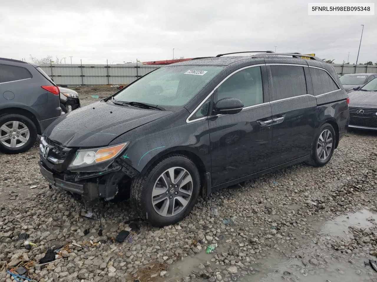 5FNRL5H98EB095348 2014 Honda Odyssey Touring