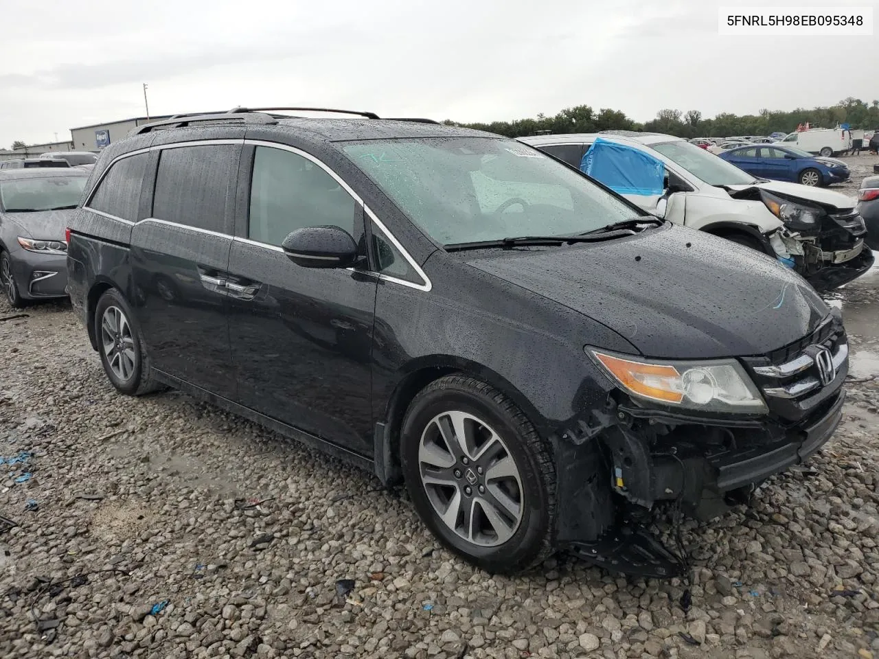 2014 Honda Odyssey Touring VIN: 5FNRL5H98EB095348 Lot: 72062234