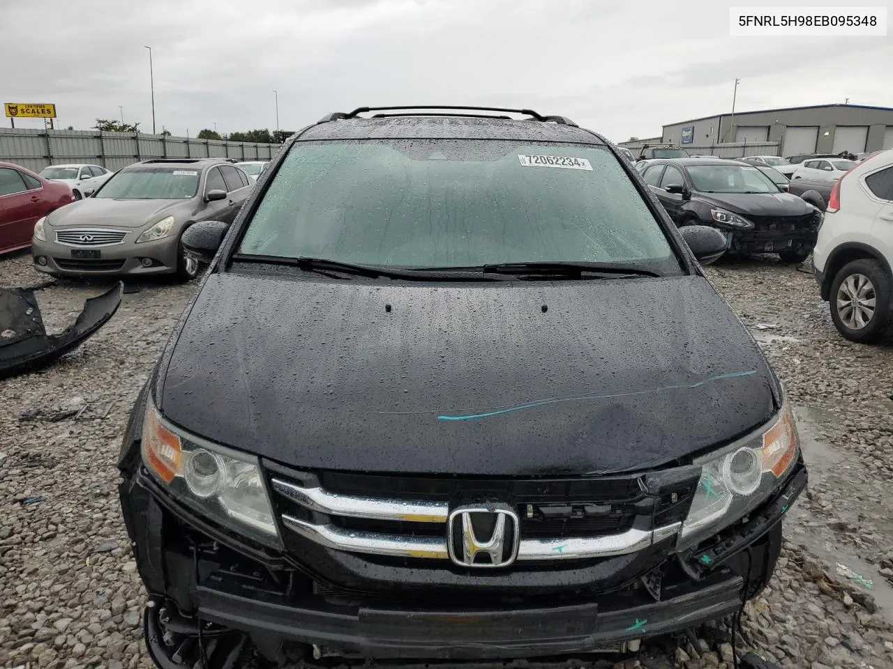 5FNRL5H98EB095348 2014 Honda Odyssey Touring