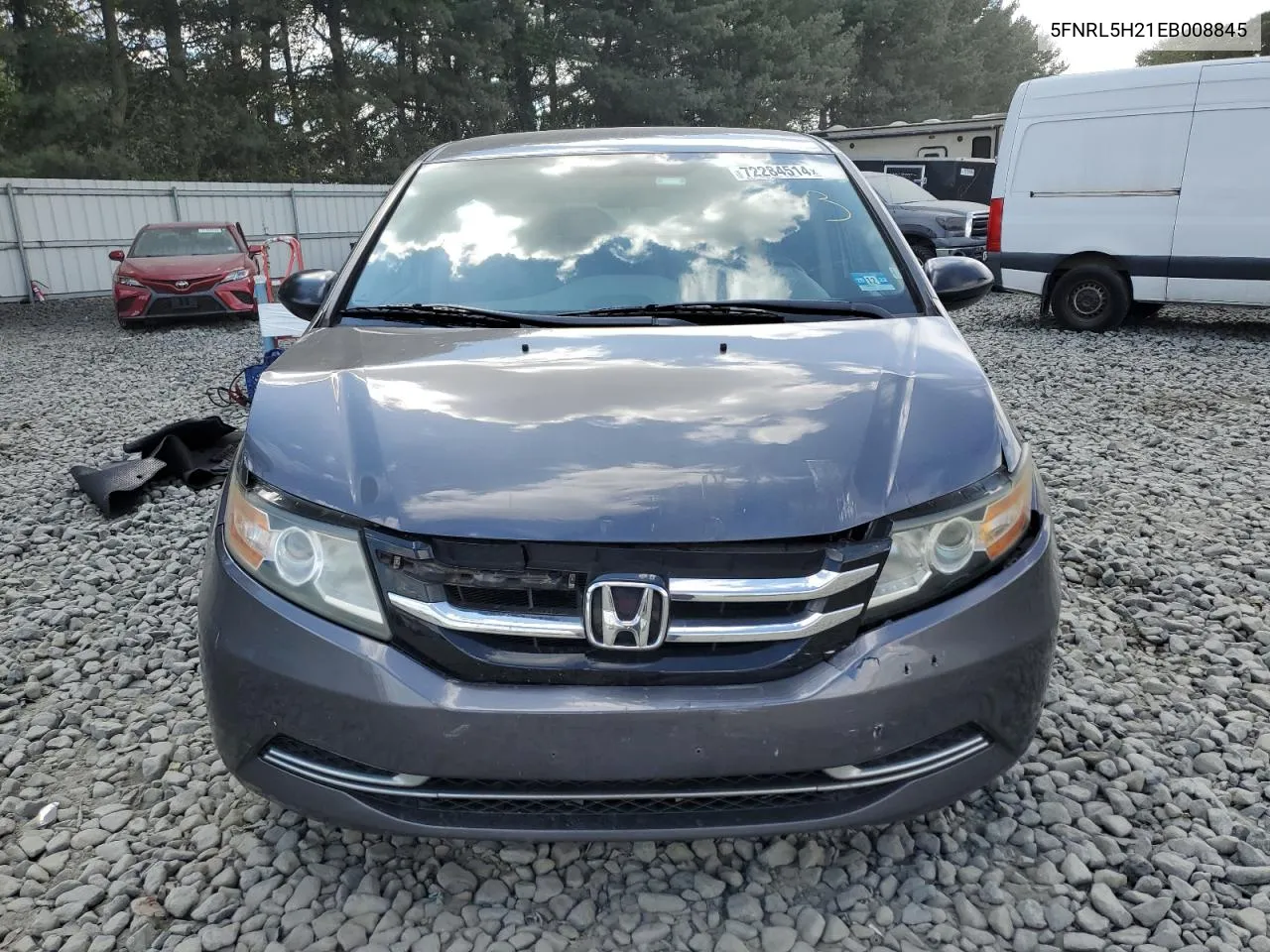 2014 Honda Odyssey Lx VIN: 5FNRL5H21EB008845 Lot: 72284514