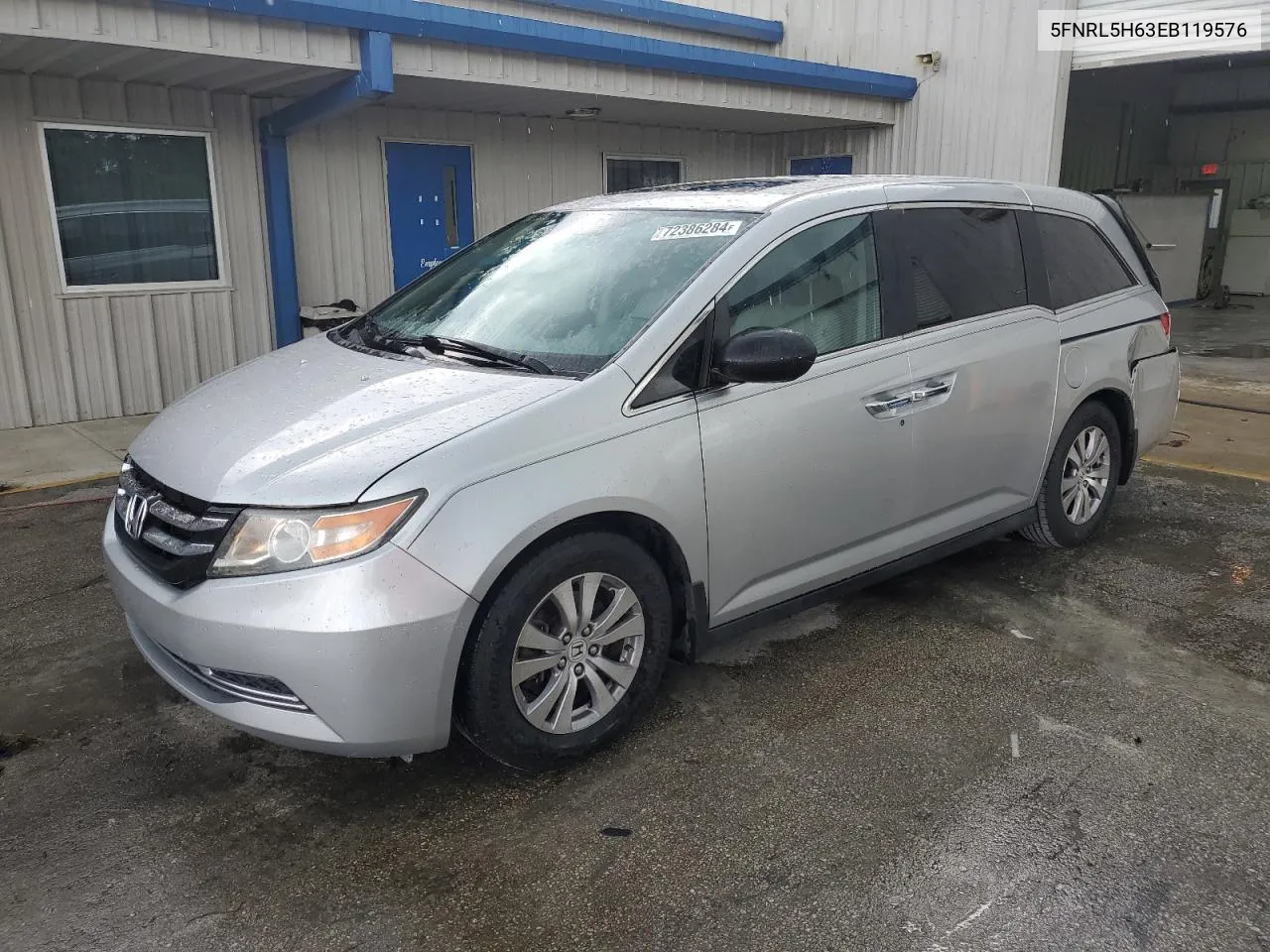 2014 Honda Odyssey Exl VIN: 5FNRL5H63EB119576 Lot: 72386284