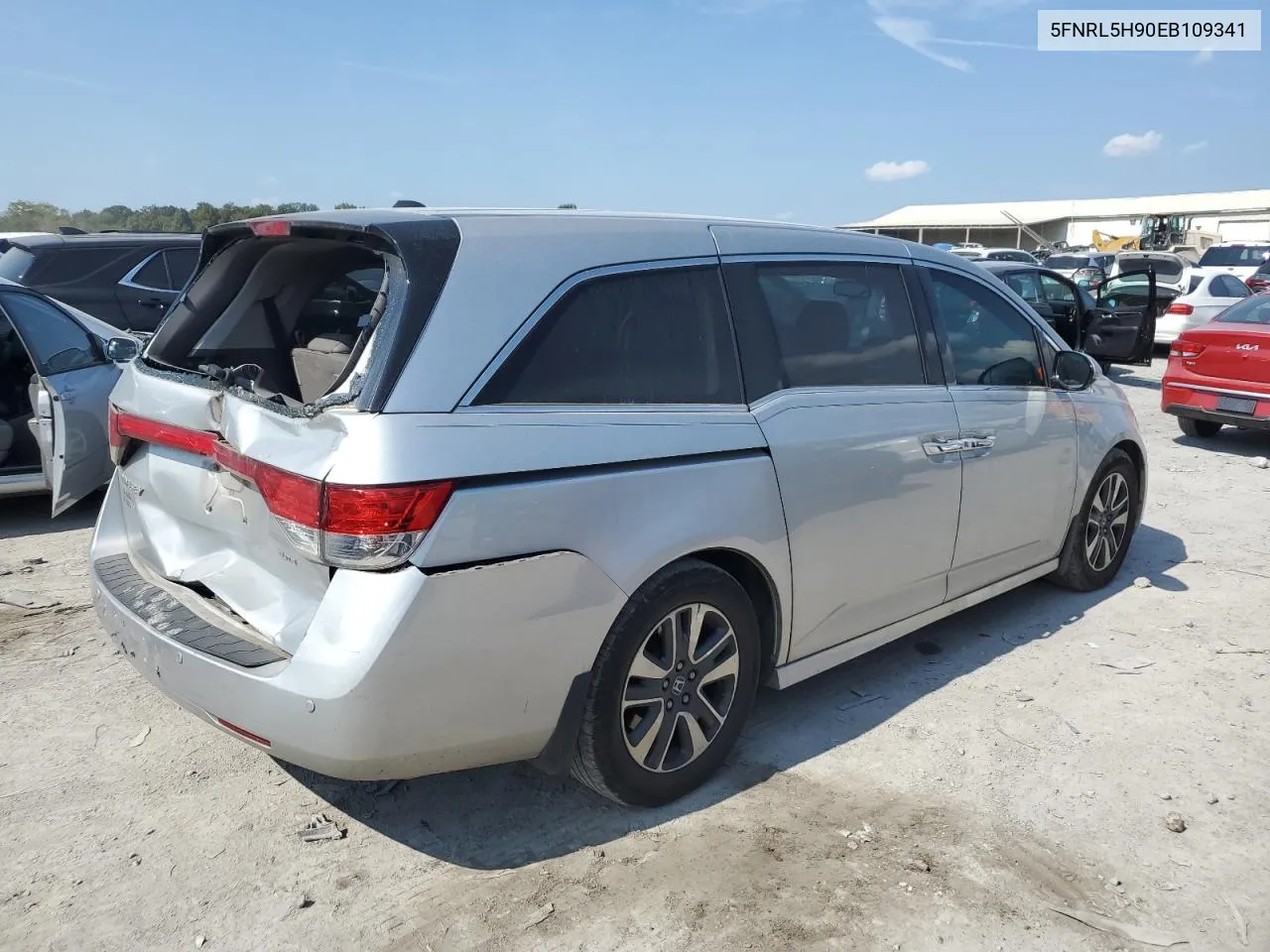 5FNRL5H90EB109341 2014 Honda Odyssey Touring