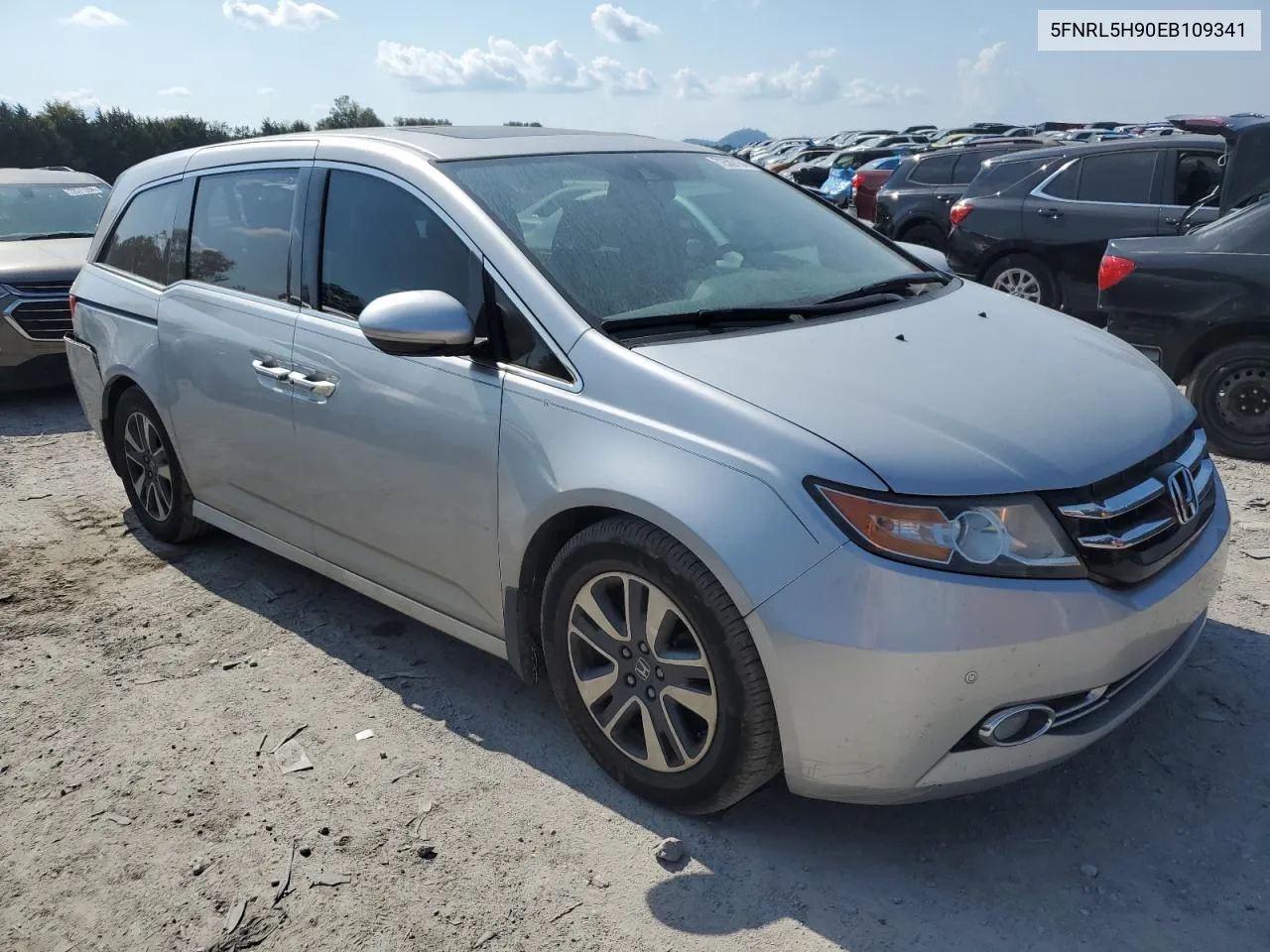 5FNRL5H90EB109341 2014 Honda Odyssey Touring