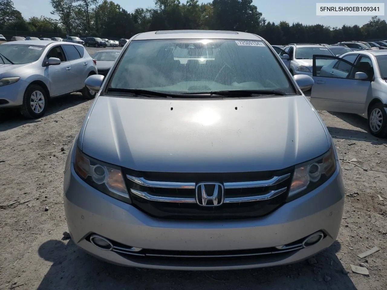 2014 Honda Odyssey Touring VIN: 5FNRL5H90EB109341 Lot: 72509134