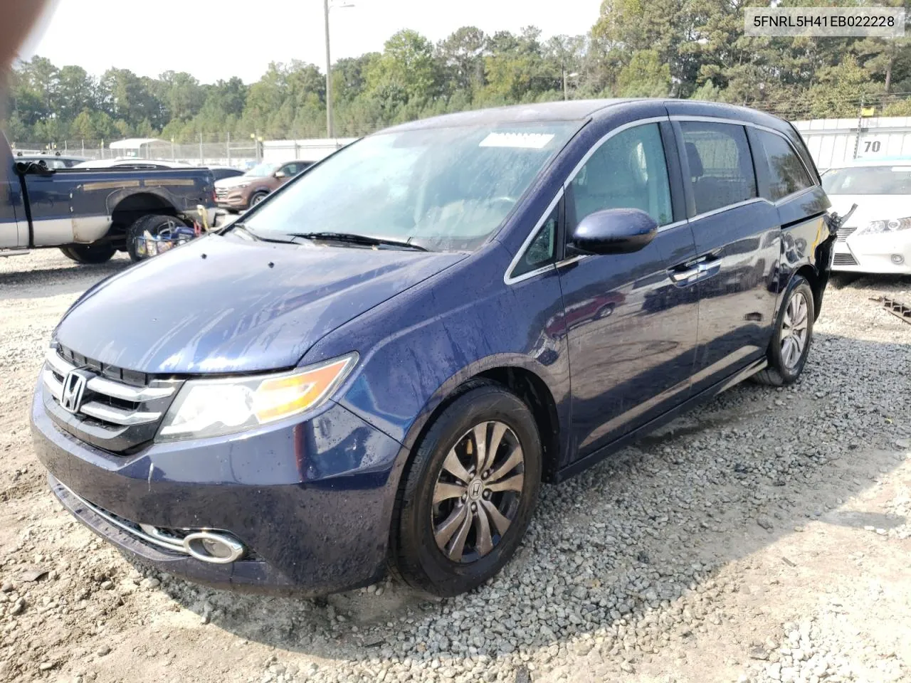 2014 Honda Odyssey Ex VIN: 5FNRL5H41EB022228 Lot: 72609814