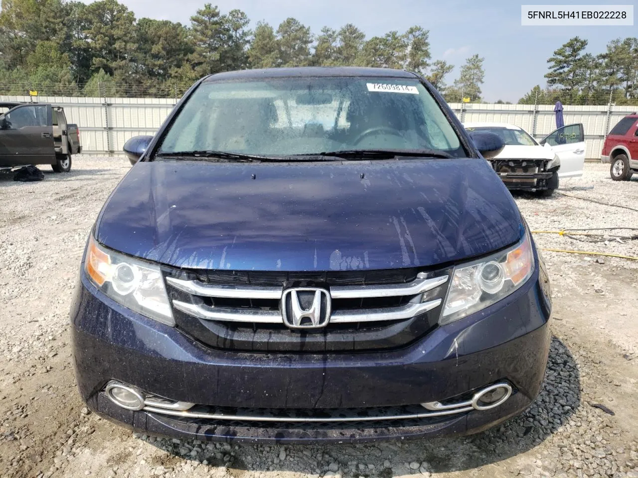 2014 Honda Odyssey Ex VIN: 5FNRL5H41EB022228 Lot: 72609814