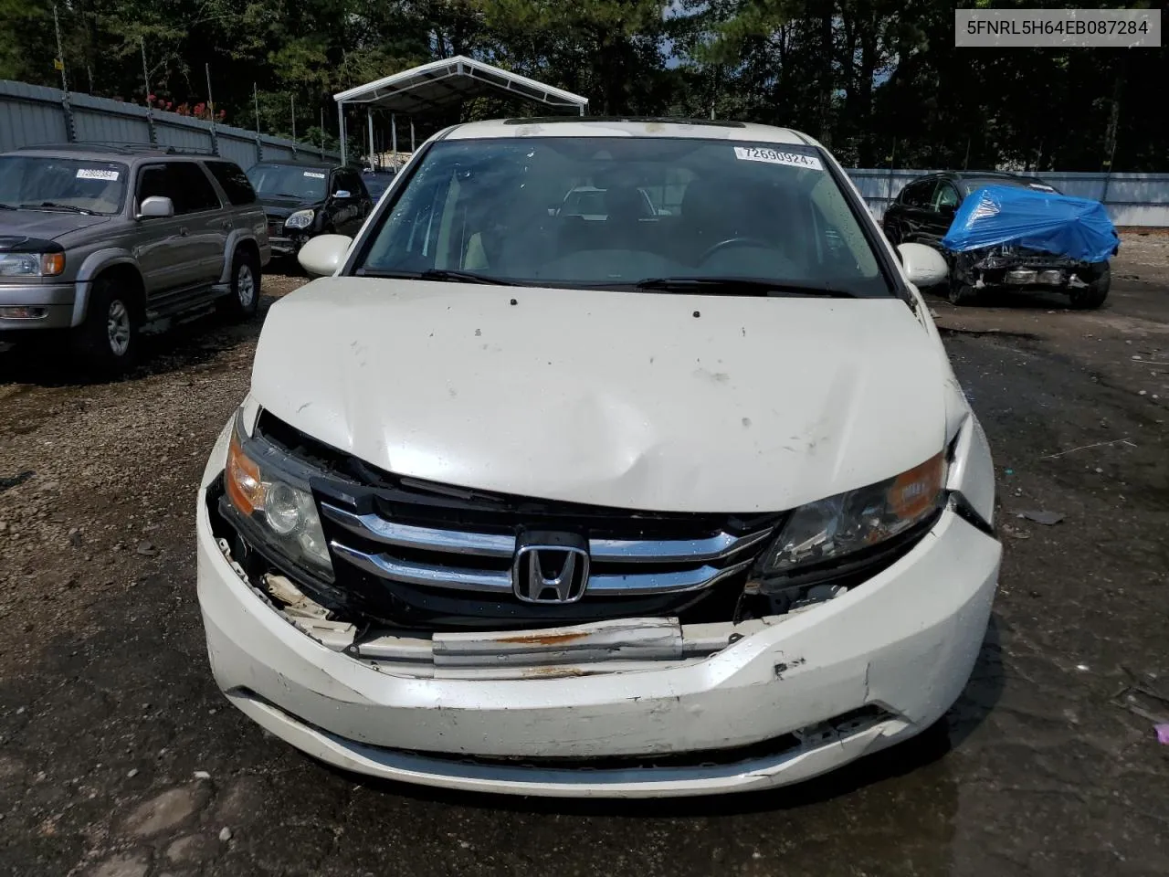 5FNRL5H64EB087284 2014 Honda Odyssey Exl