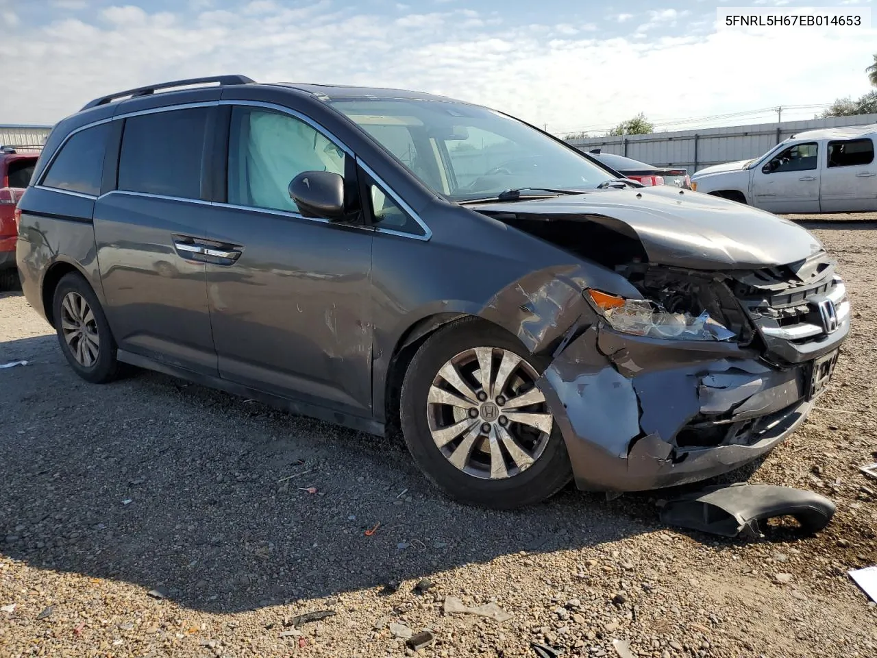 2014 Honda Odyssey Exl VIN: 5FNRL5H67EB014653 Lot: 73234294