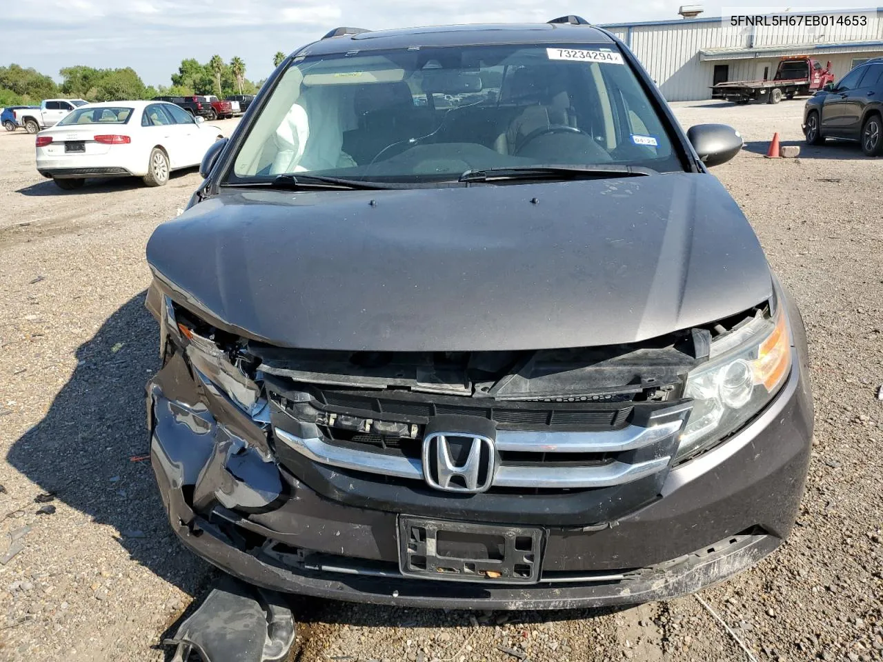 2014 Honda Odyssey Exl VIN: 5FNRL5H67EB014653 Lot: 73234294