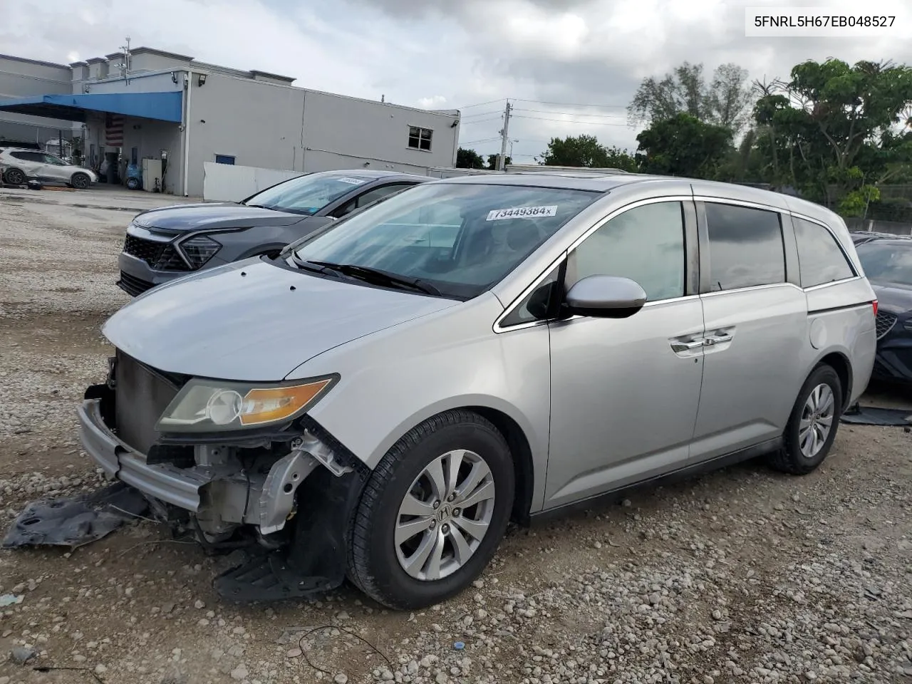 5FNRL5H67EB048527 2014 Honda Odyssey Exl