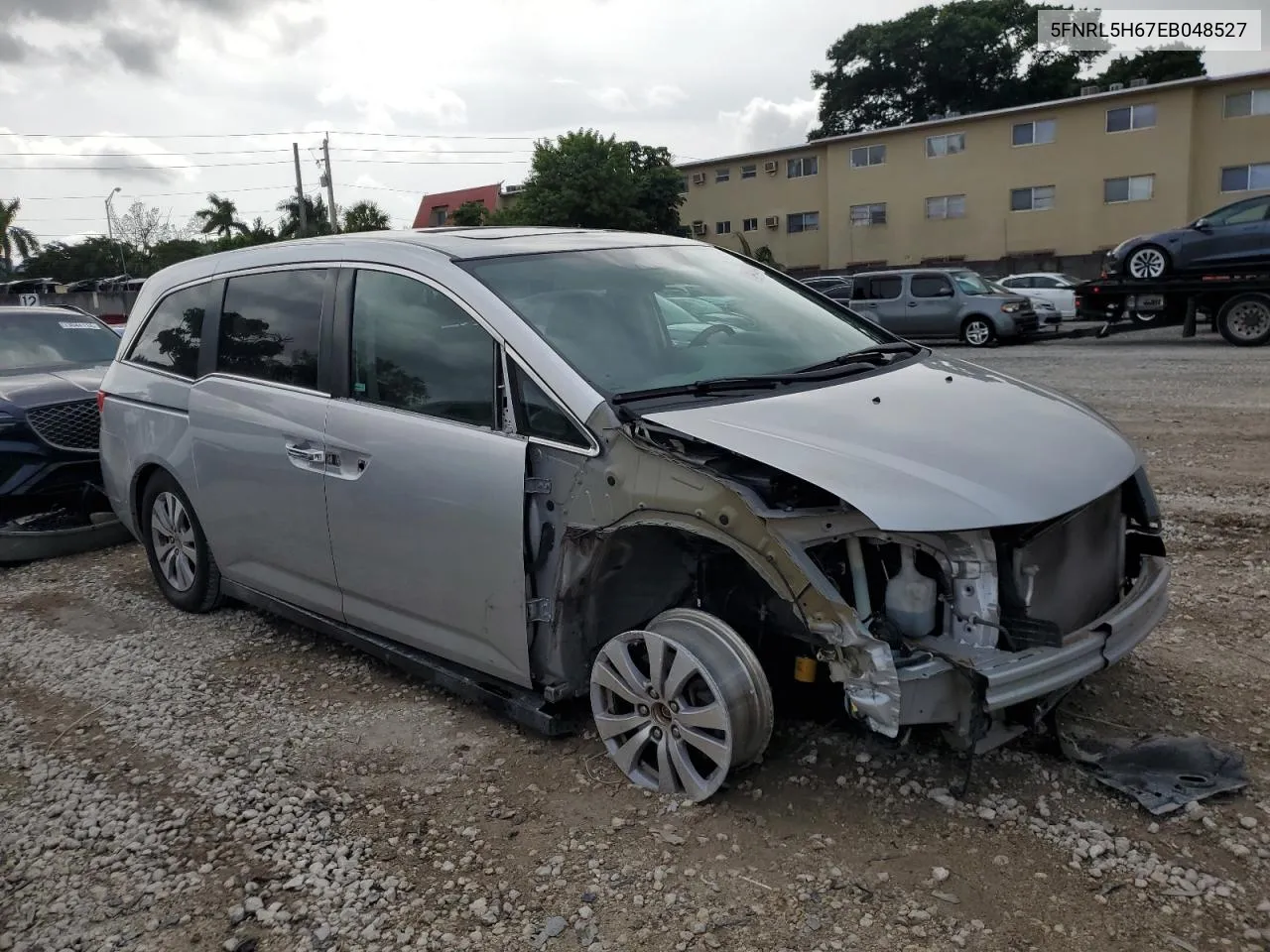 2014 Honda Odyssey Exl VIN: 5FNRL5H67EB048527 Lot: 73449384