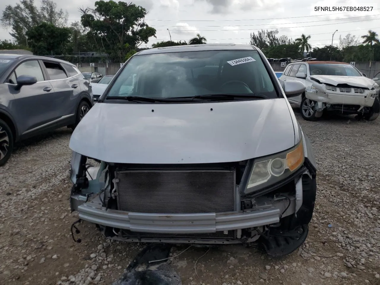 2014 Honda Odyssey Exl VIN: 5FNRL5H67EB048527 Lot: 73449384