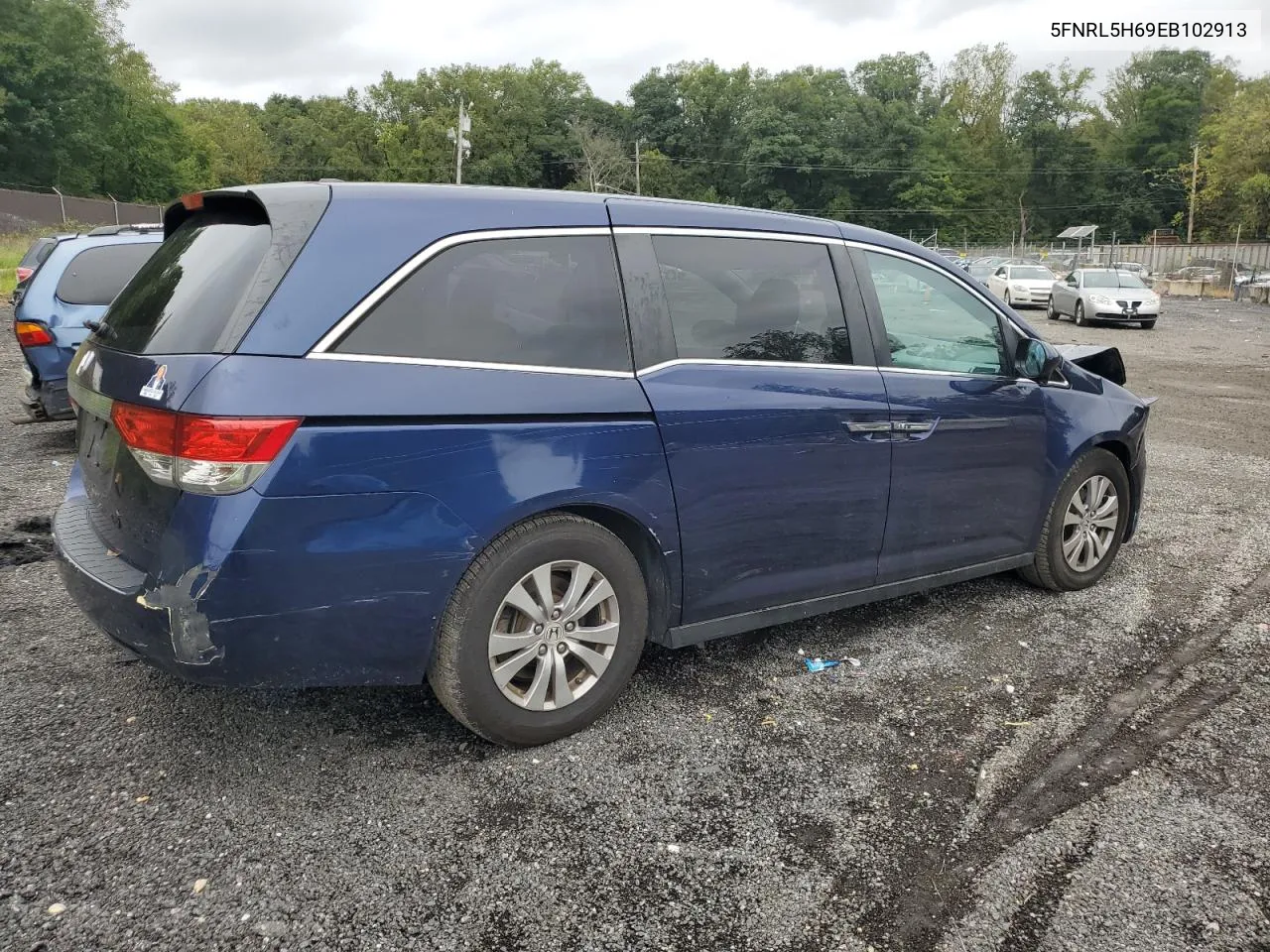 2014 Honda Odyssey Exl VIN: 5FNRL5H69EB102913 Lot: 73678114