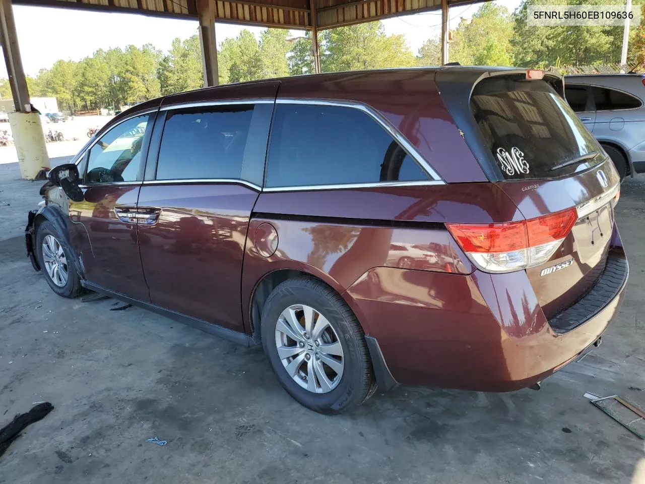 2014 Honda Odyssey Exl VIN: 5FNRL5H60EB109636 Lot: 74218454