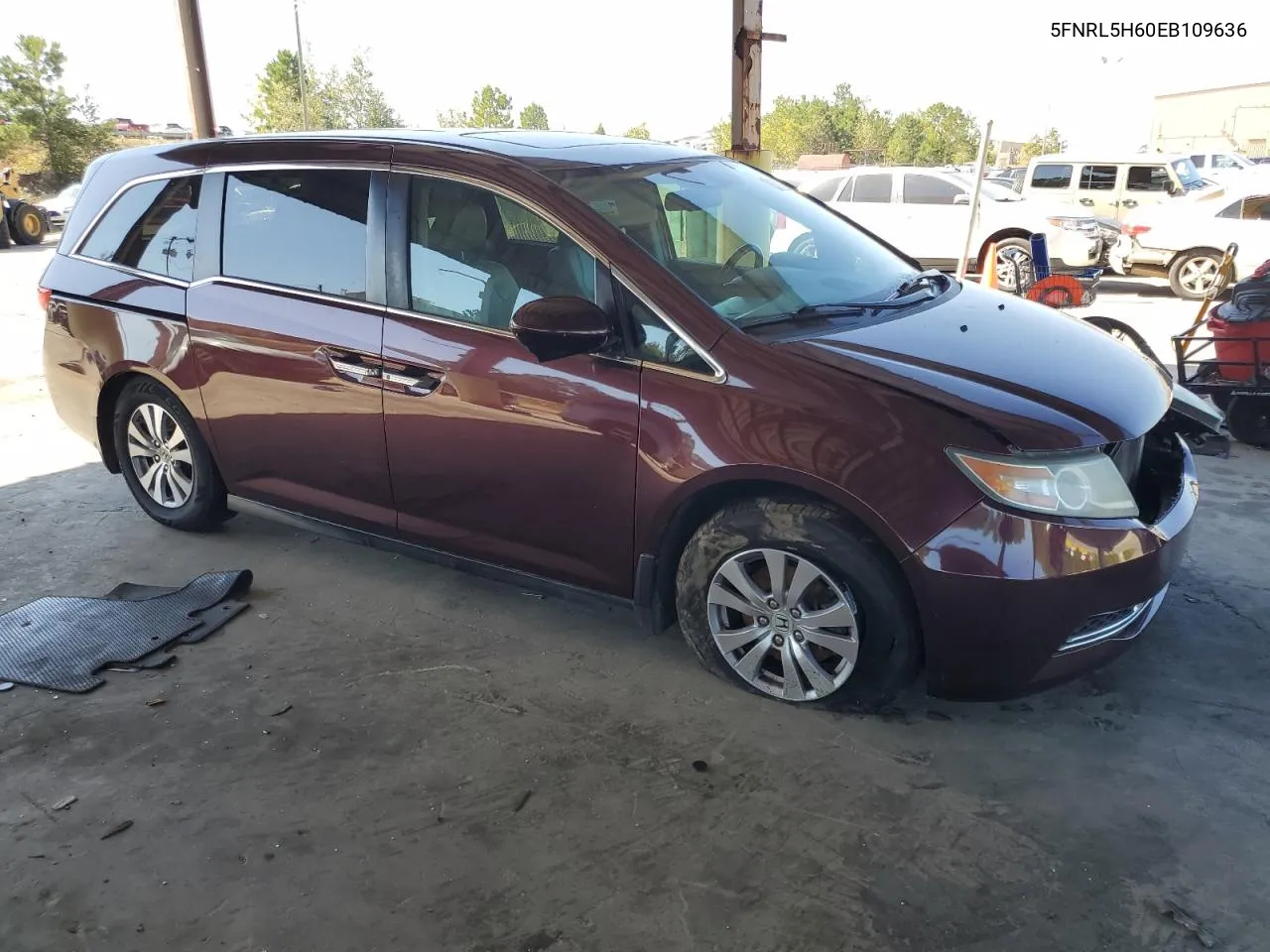 2014 Honda Odyssey Exl VIN: 5FNRL5H60EB109636 Lot: 74218454