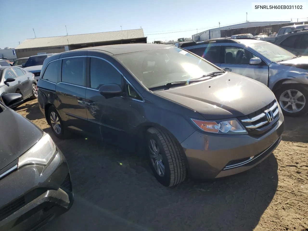 2014 Honda Odyssey Exl VIN: 5FNRL5H60EB031102 Lot: 74357834