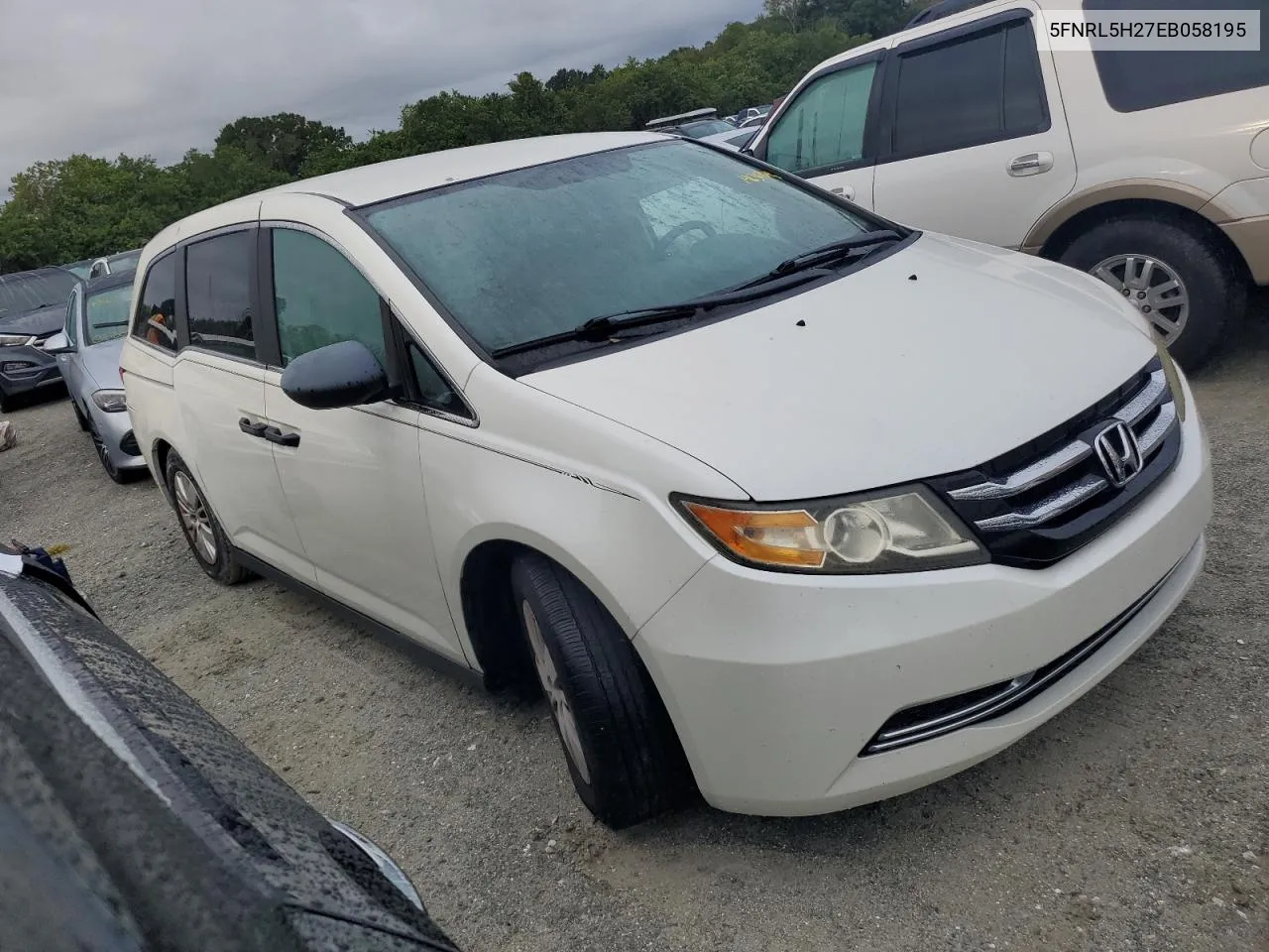 2014 Honda Odyssey Lx VIN: 5FNRL5H27EB058195 Lot: 74630274