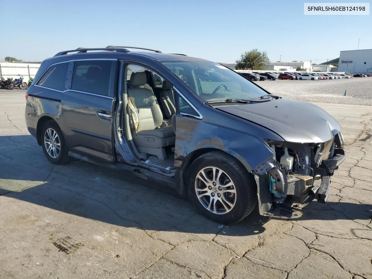 2014 Honda Odyssey Exl VIN: 5FNRL5H60EB124198 Lot: 74797624