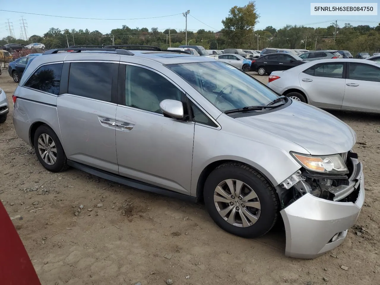 2014 Honda Odyssey Exl VIN: 5FNRL5H63EB084750 Lot: 75065184