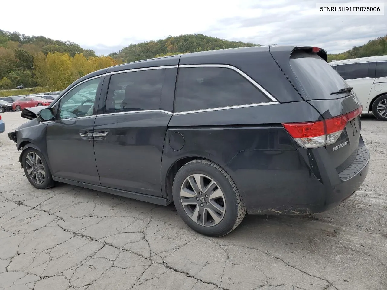 2014 Honda Odyssey Touring VIN: 5FNRL5H91EB075006 Lot: 75073934