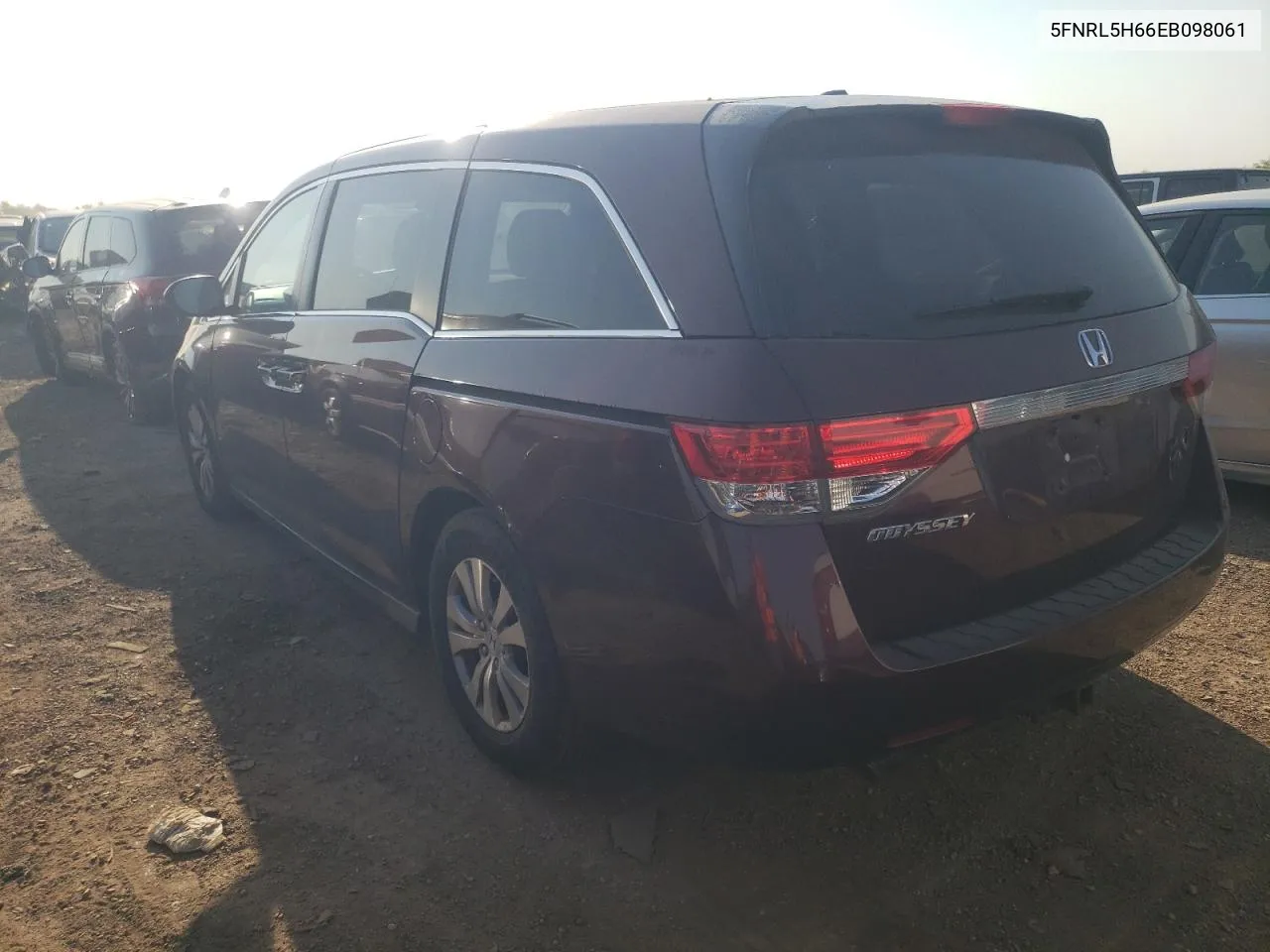 2014 Honda Odyssey Exl VIN: 5FNRL5H66EB098061 Lot: 75262044