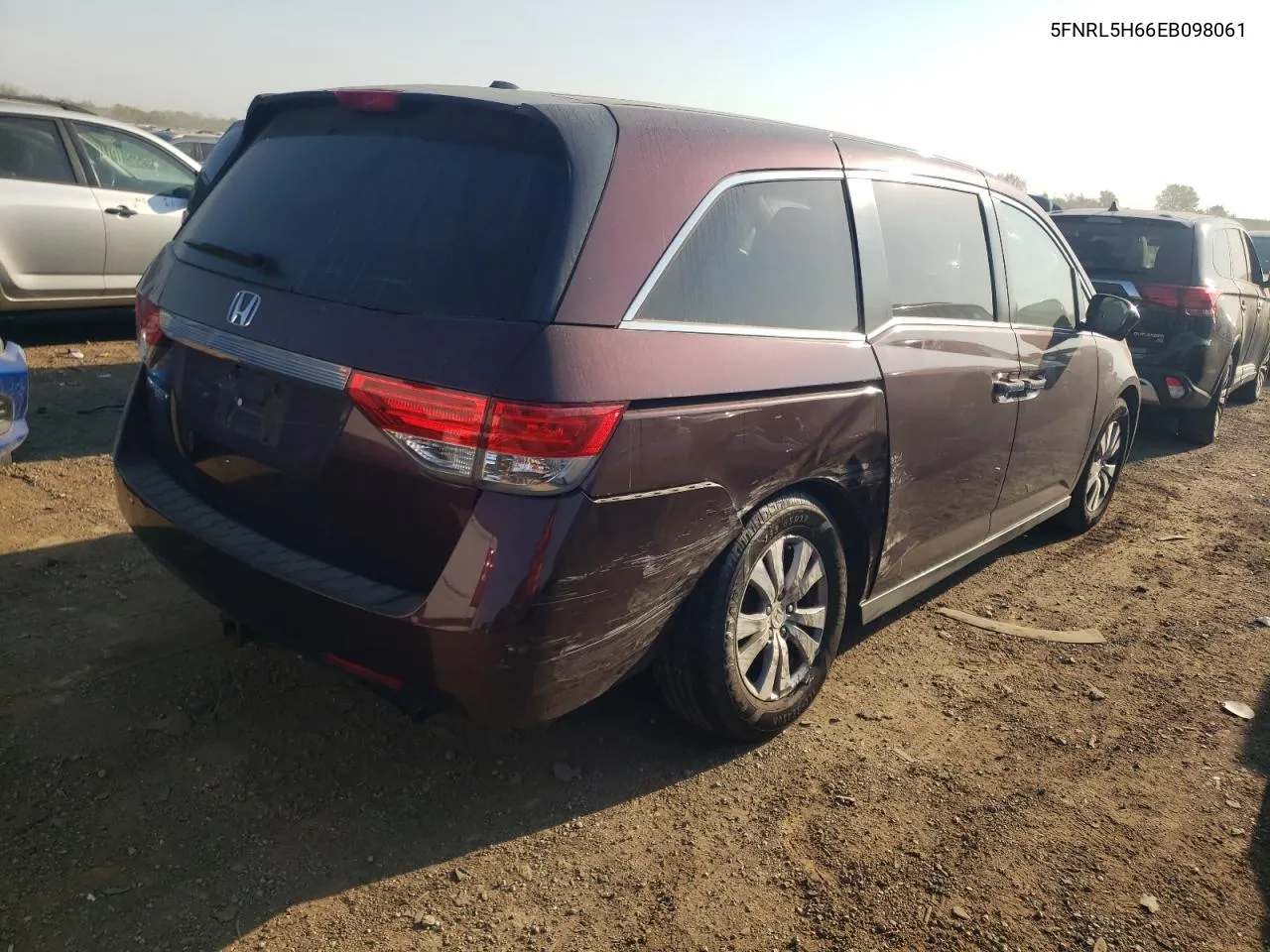 2014 Honda Odyssey Exl VIN: 5FNRL5H66EB098061 Lot: 75262044