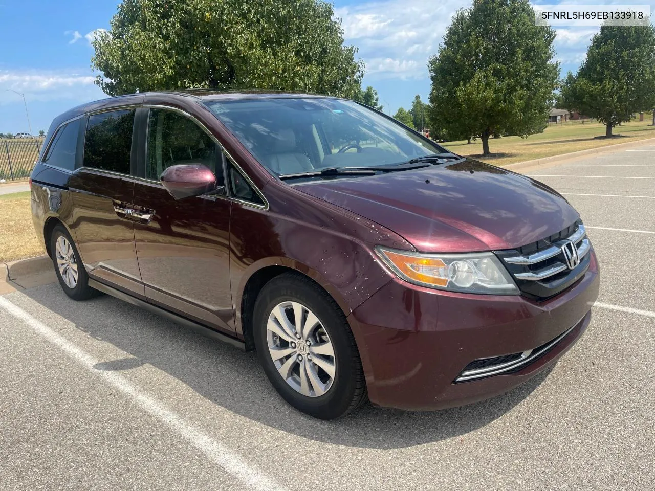 2014 Honda Odyssey Exl VIN: 5FNRL5H69EB133918 Lot: 75584734