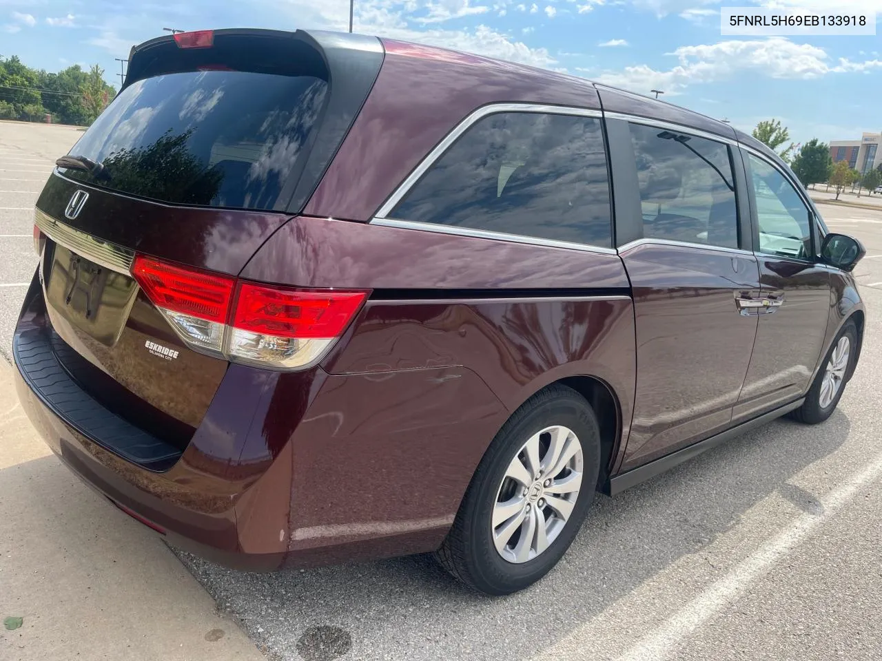 2014 Honda Odyssey Exl VIN: 5FNRL5H69EB133918 Lot: 75584734