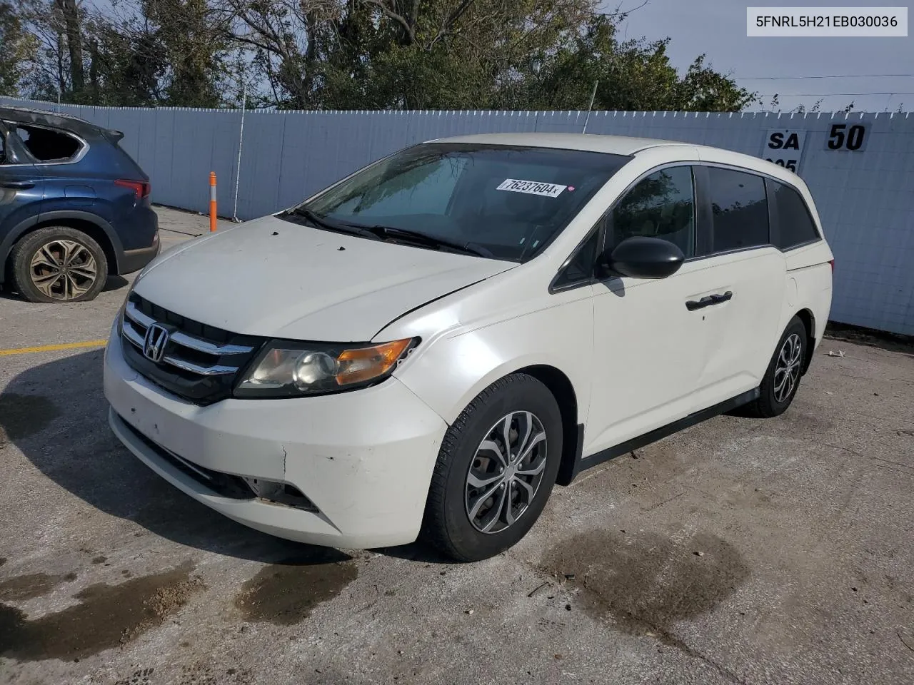 2014 Honda Odyssey Lx VIN: 5FNRL5H21EB030036 Lot: 76237604