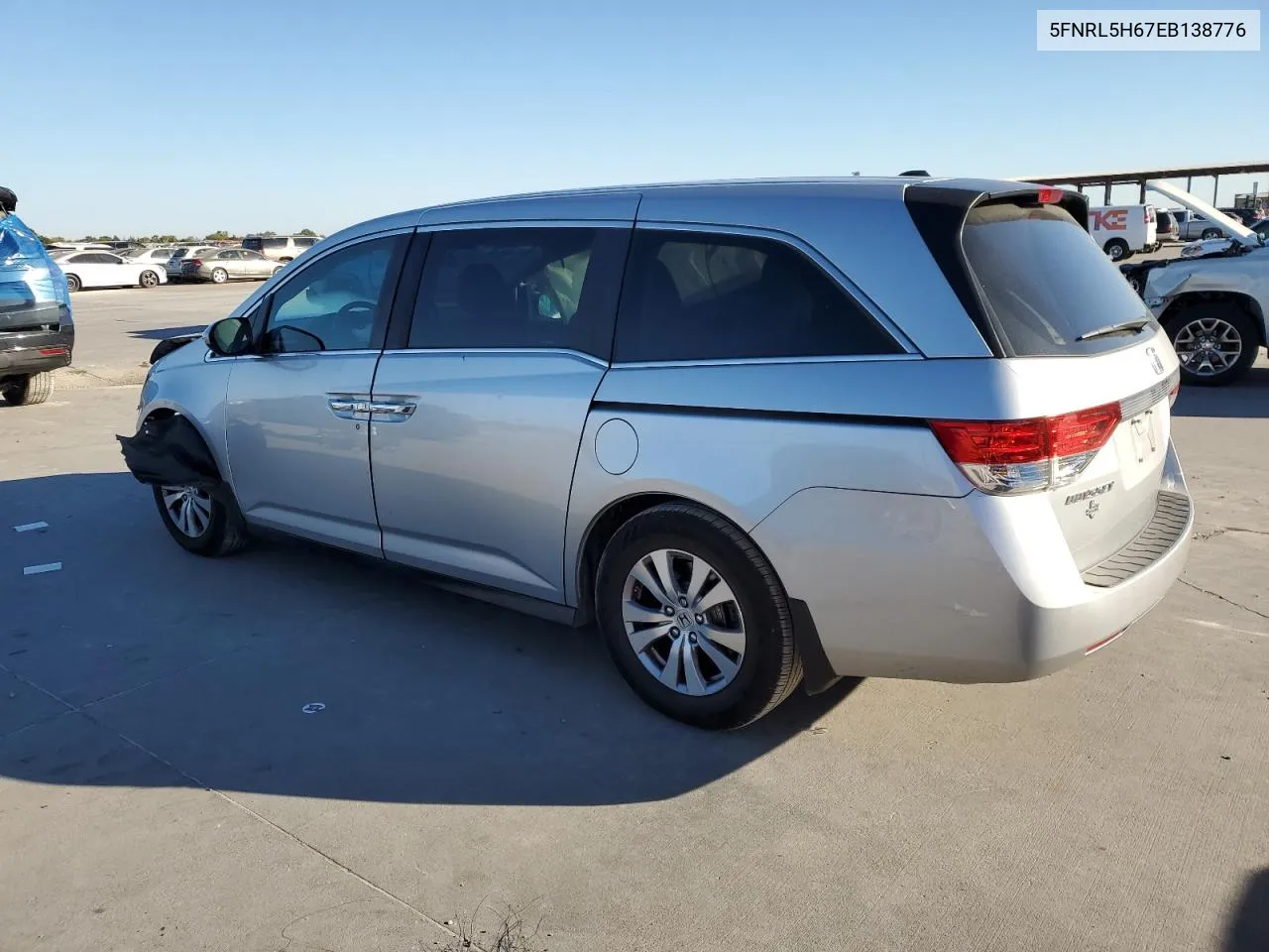 2014 Honda Odyssey Exl VIN: 5FNRL5H67EB138776 Lot: 76628004