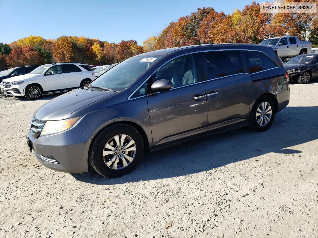 2014 Honda Odyssey Exl VIN: 5FNRL5H6XEB138397 Lot: 77098694