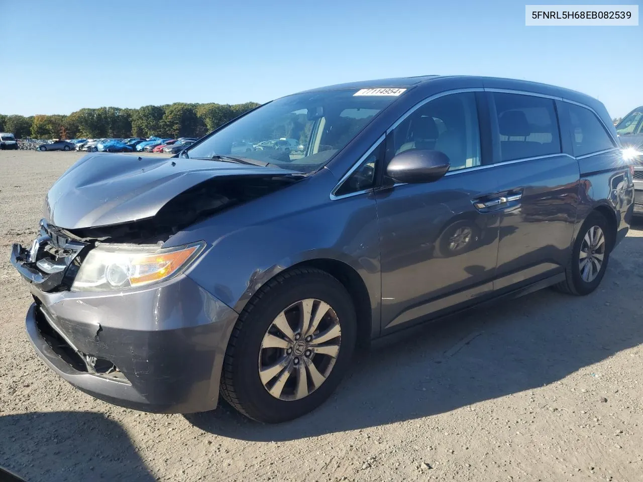 2014 Honda Odyssey Exl VIN: 5FNRL5H68EB082539 Lot: 77114954