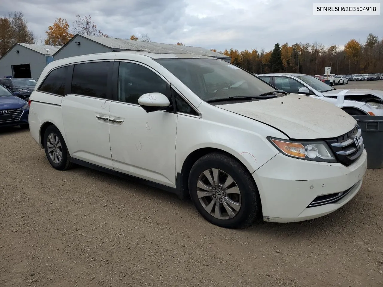 2014 Honda Odyssey Exl VIN: 5FNRL5H62EB504918 Lot: 77175124