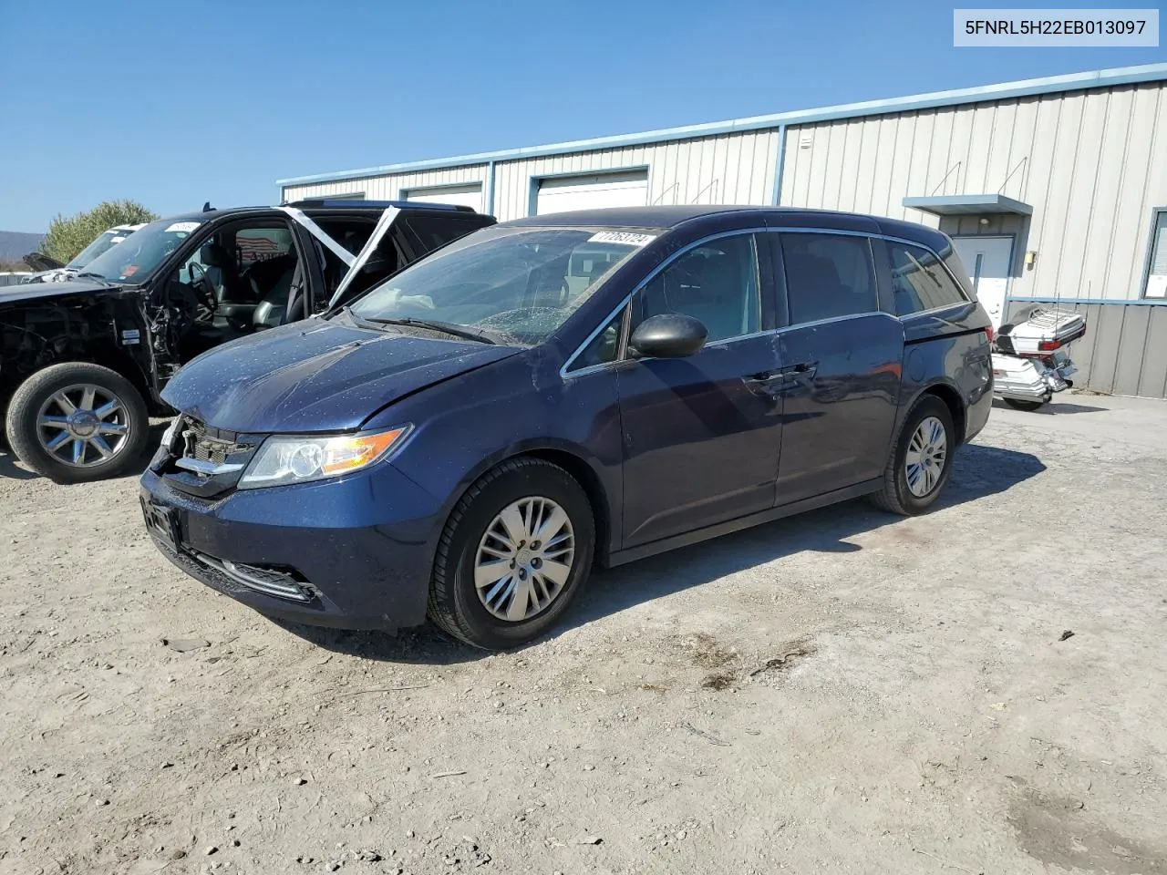 2014 Honda Odyssey Lx VIN: 5FNRL5H22EB013097 Lot: 77263724