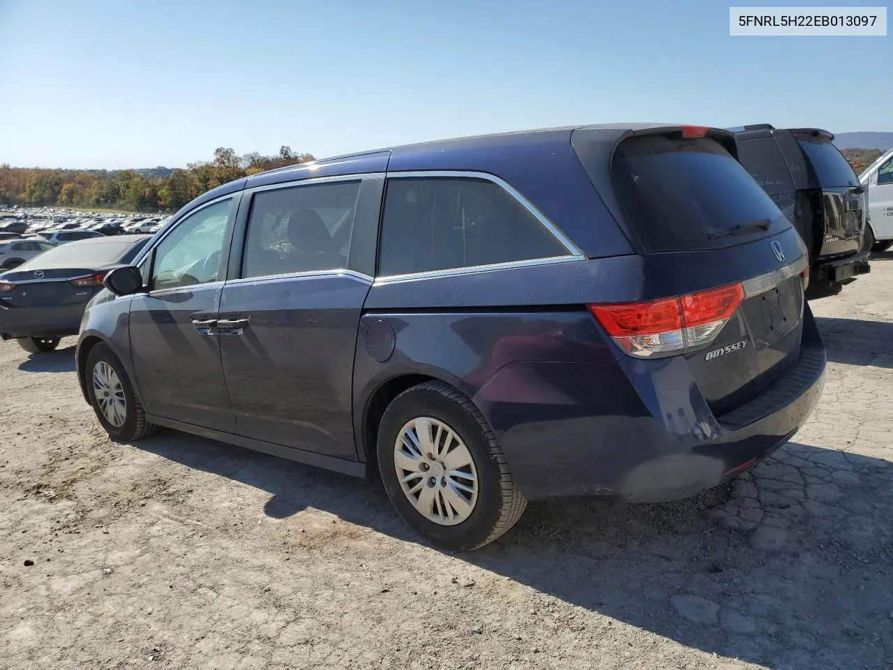 2014 Honda Odyssey Lx VIN: 5FNRL5H22EB013097 Lot: 77263724