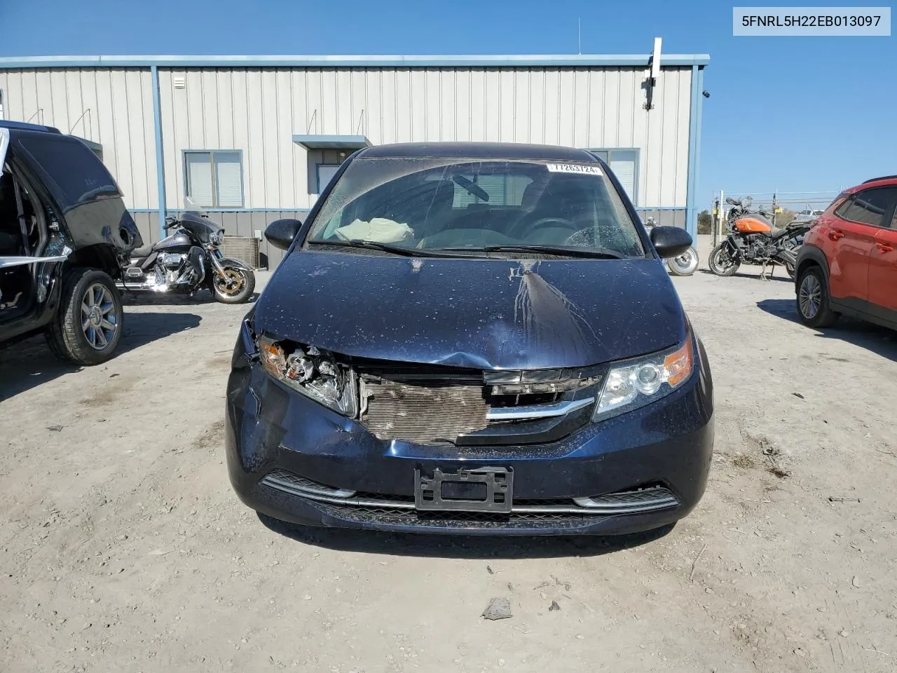 2014 Honda Odyssey Lx VIN: 5FNRL5H22EB013097 Lot: 77263724