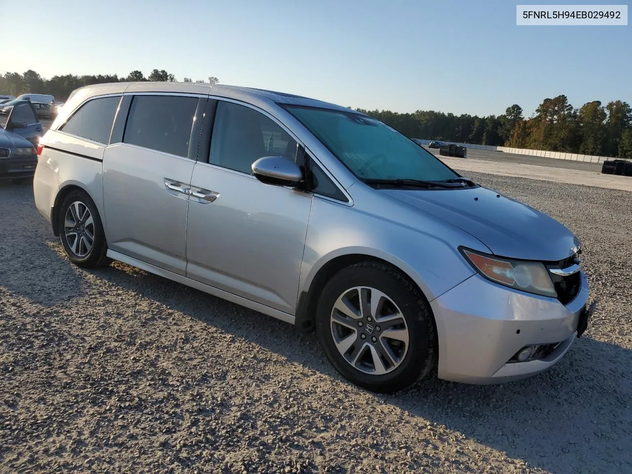 2014 Honda Odyssey Touring VIN: 5FNRL5H94EB029492 Lot: 77323124