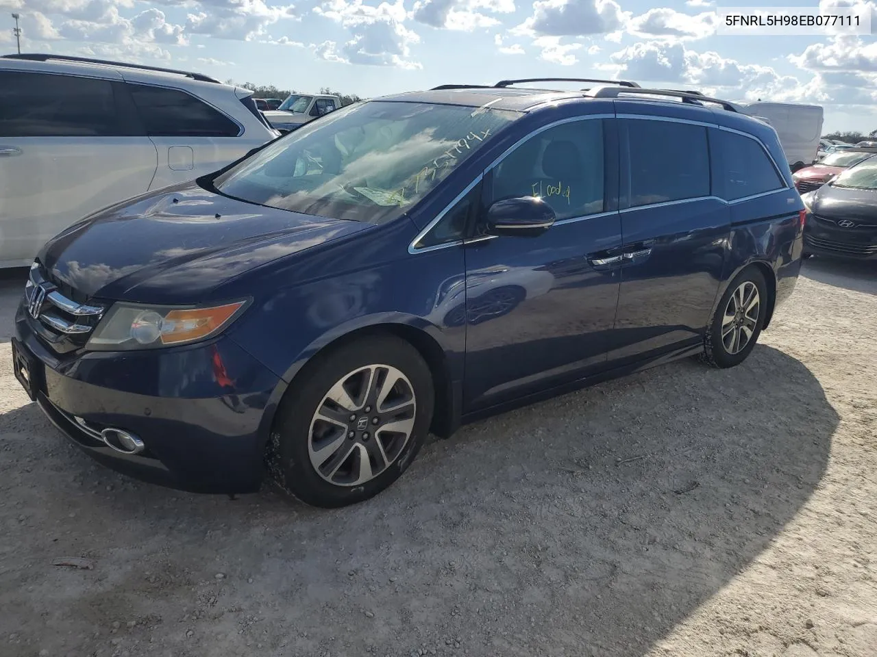 5FNRL5H98EB077111 2014 Honda Odyssey Touring