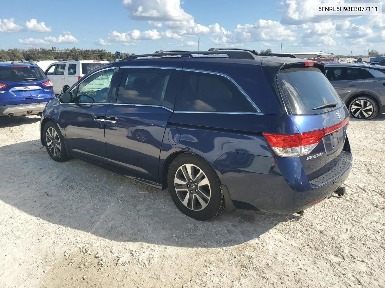 5FNRL5H98EB077111 2014 Honda Odyssey Touring