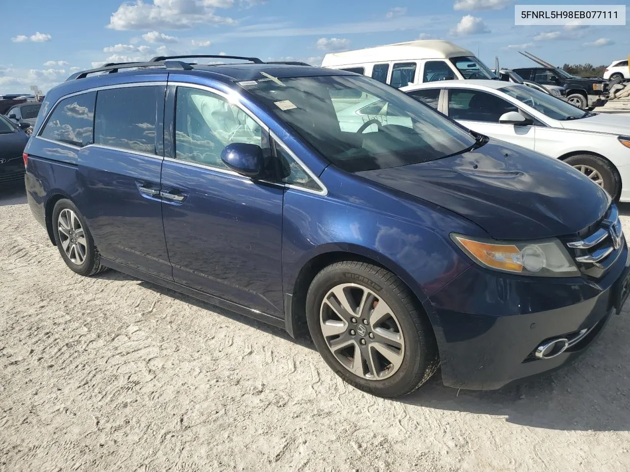 2014 Honda Odyssey Touring VIN: 5FNRL5H98EB077111 Lot: 77351194