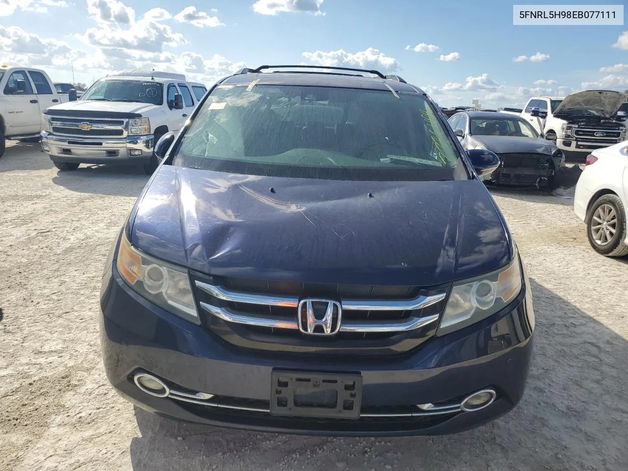 5FNRL5H98EB077111 2014 Honda Odyssey Touring