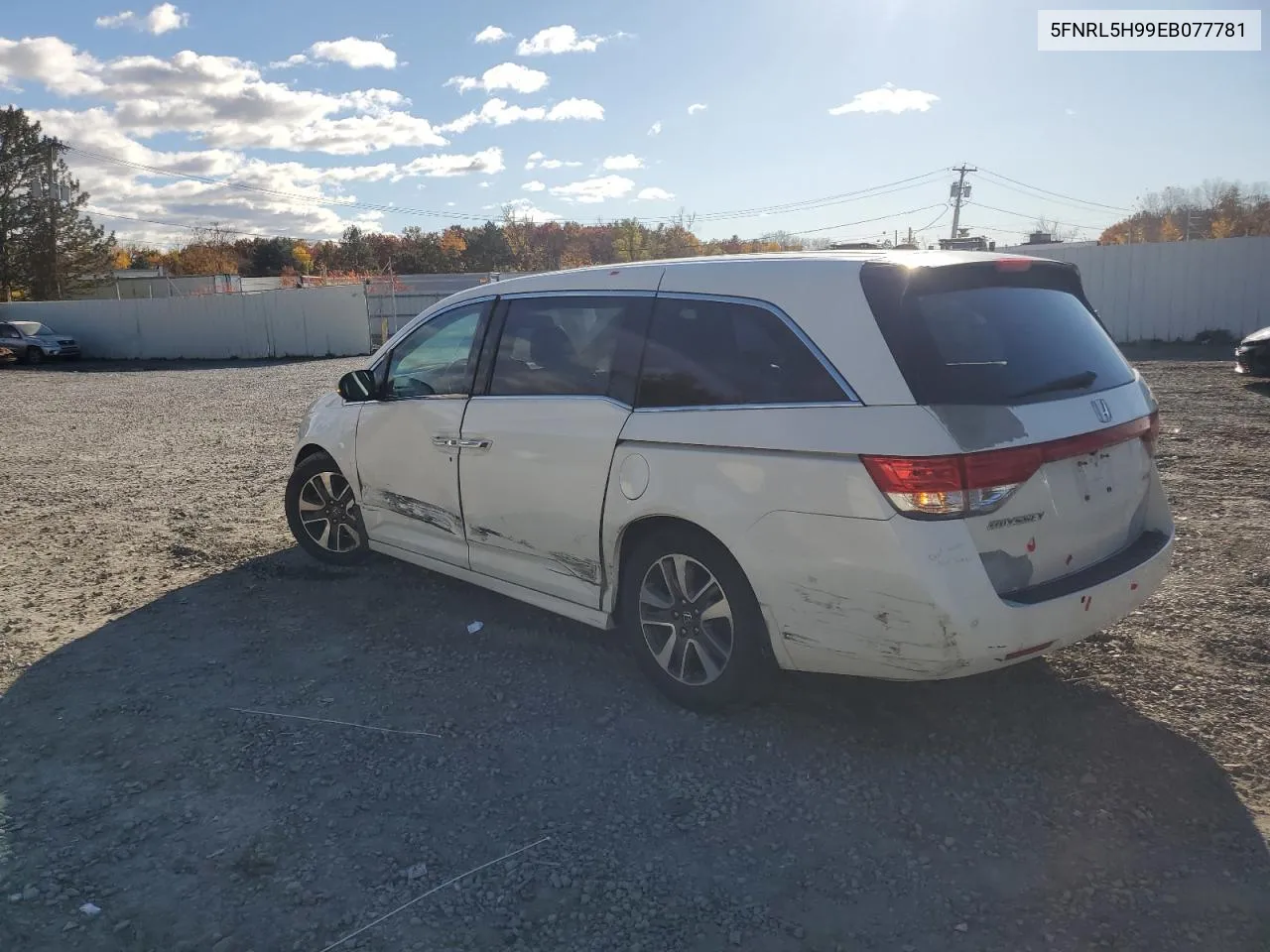 2014 Honda Odyssey Touring VIN: 5FNRL5H99EB077781 Lot: 77467334