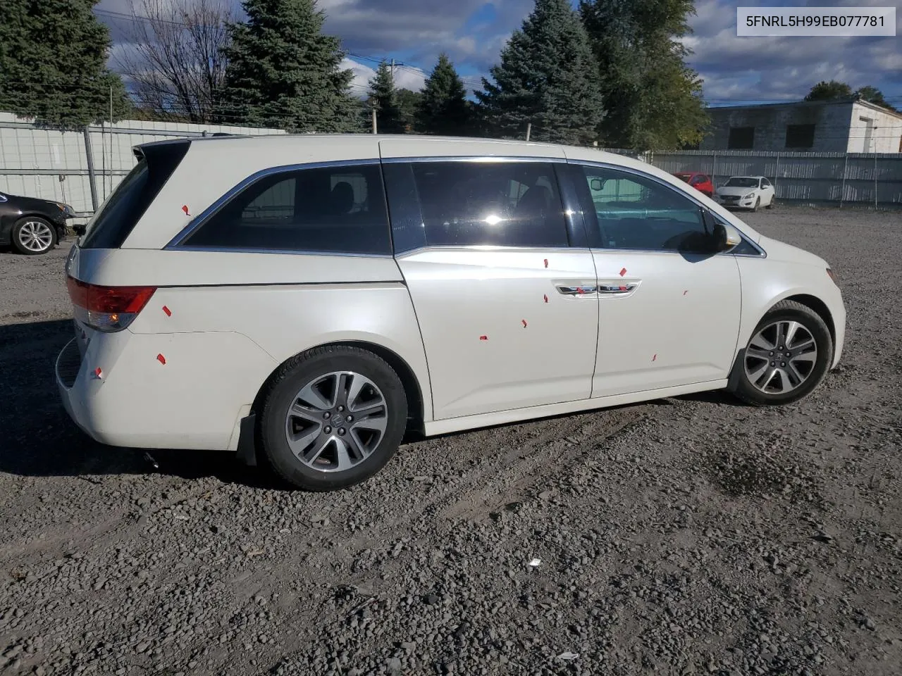 2014 Honda Odyssey Touring VIN: 5FNRL5H99EB077781 Lot: 77467334