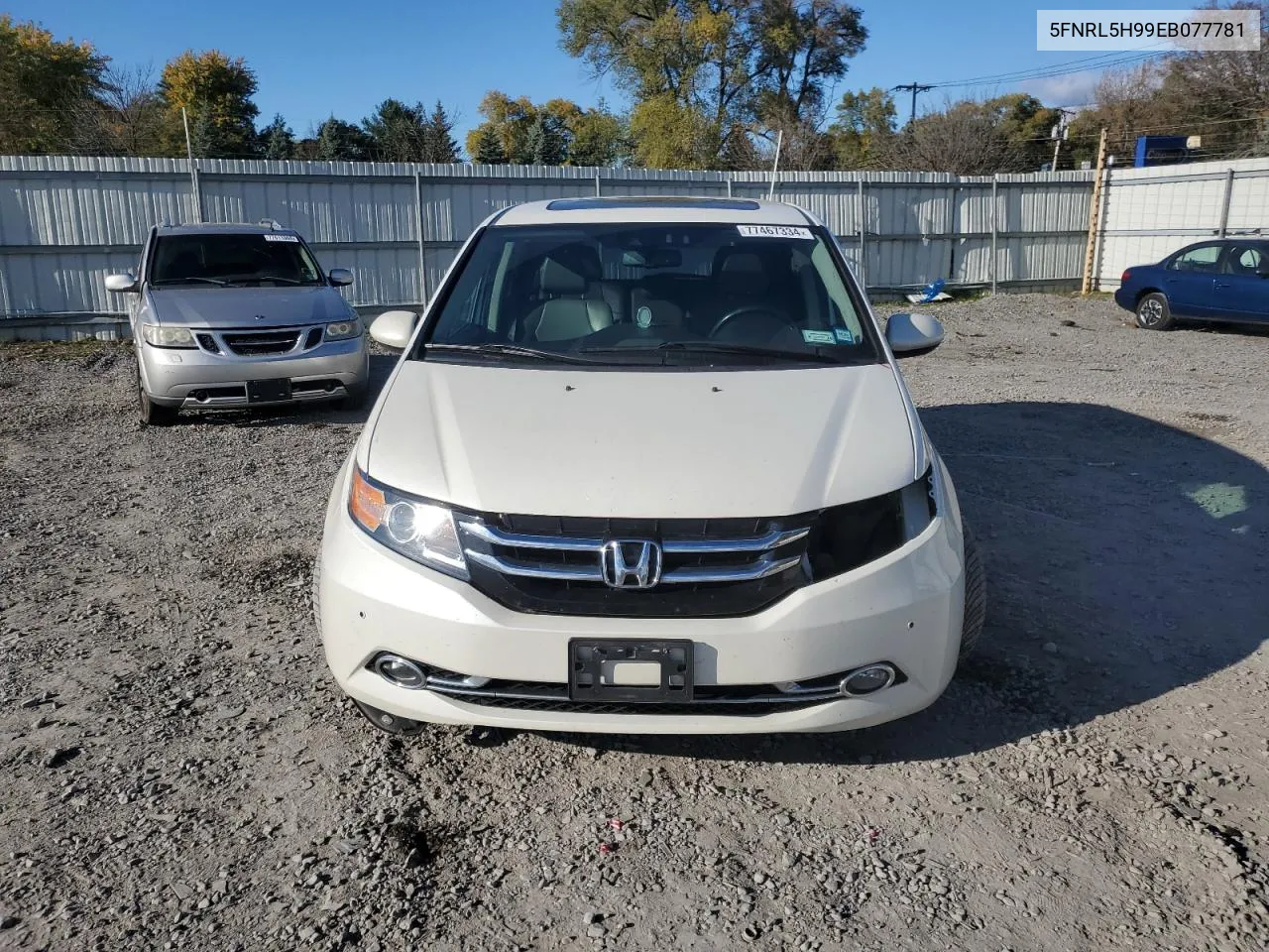 2014 Honda Odyssey Touring VIN: 5FNRL5H99EB077781 Lot: 77467334