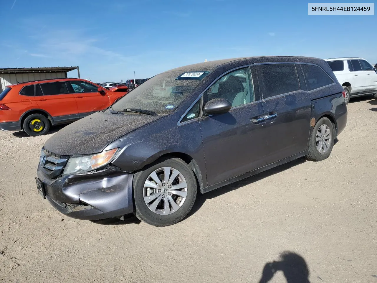 2014 Honda Odyssey Ex VIN: 5FNRL5H44EB124459 Lot: 77478624