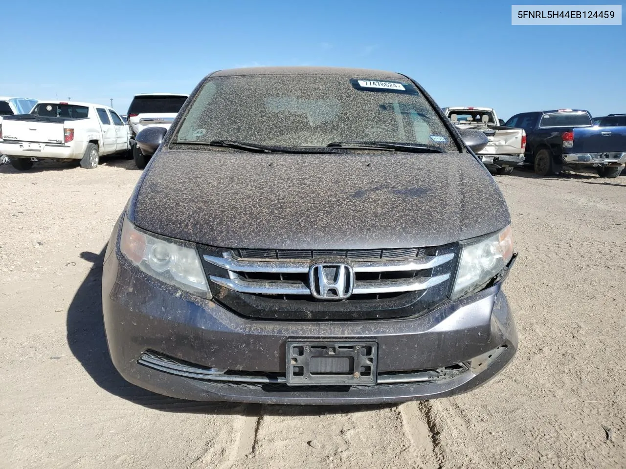 2014 Honda Odyssey Ex VIN: 5FNRL5H44EB124459 Lot: 77478624