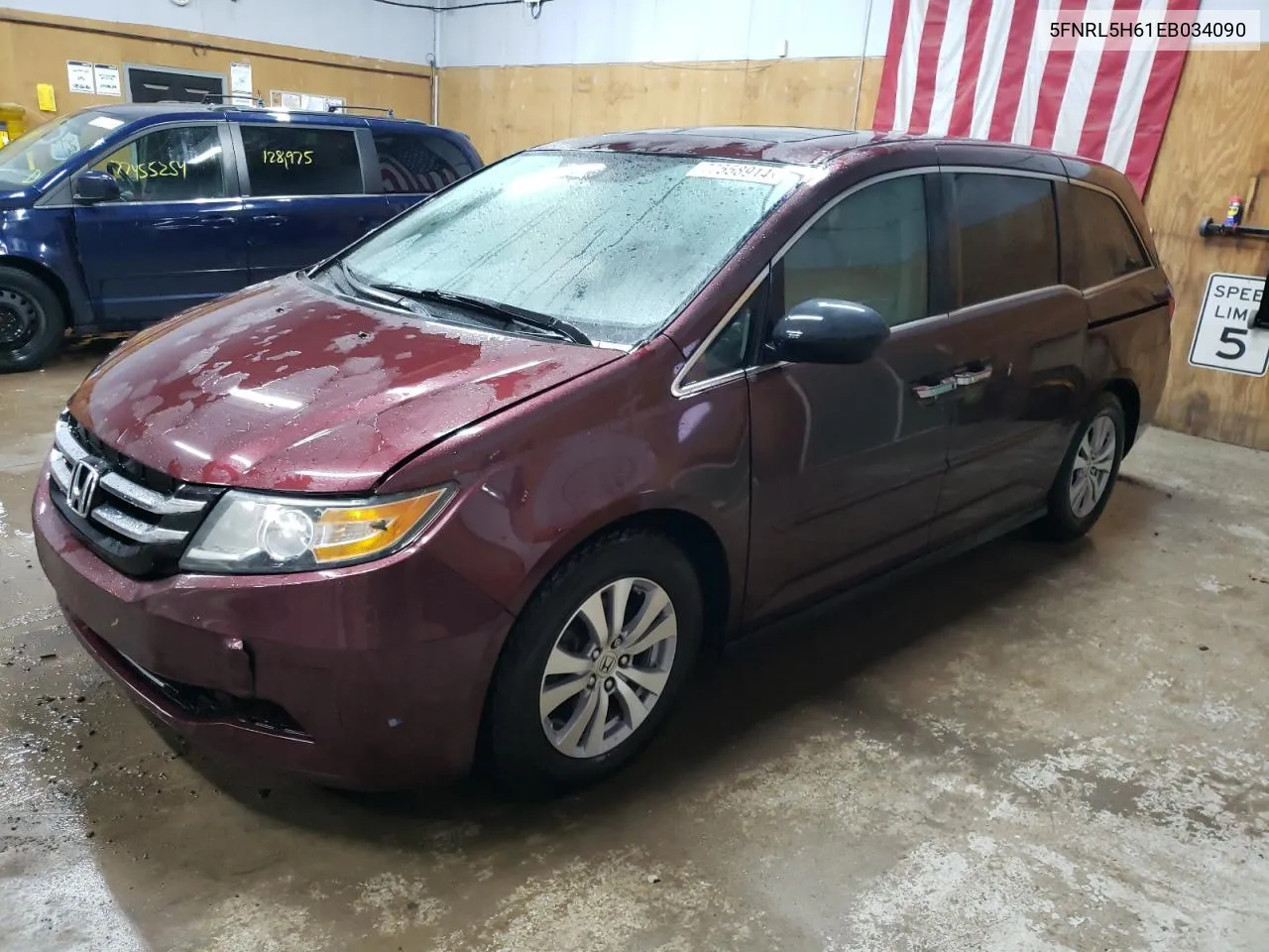 5FNRL5H61EB034090 2014 Honda Odyssey Exl