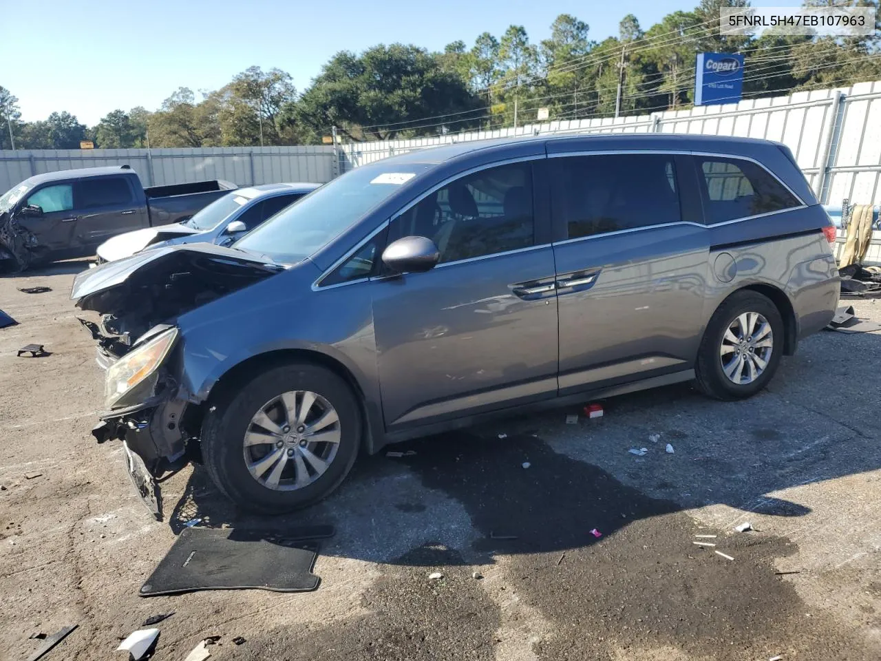 2014 Honda Odyssey Ex VIN: 5FNRL5H47EB107963 Lot: 77649094