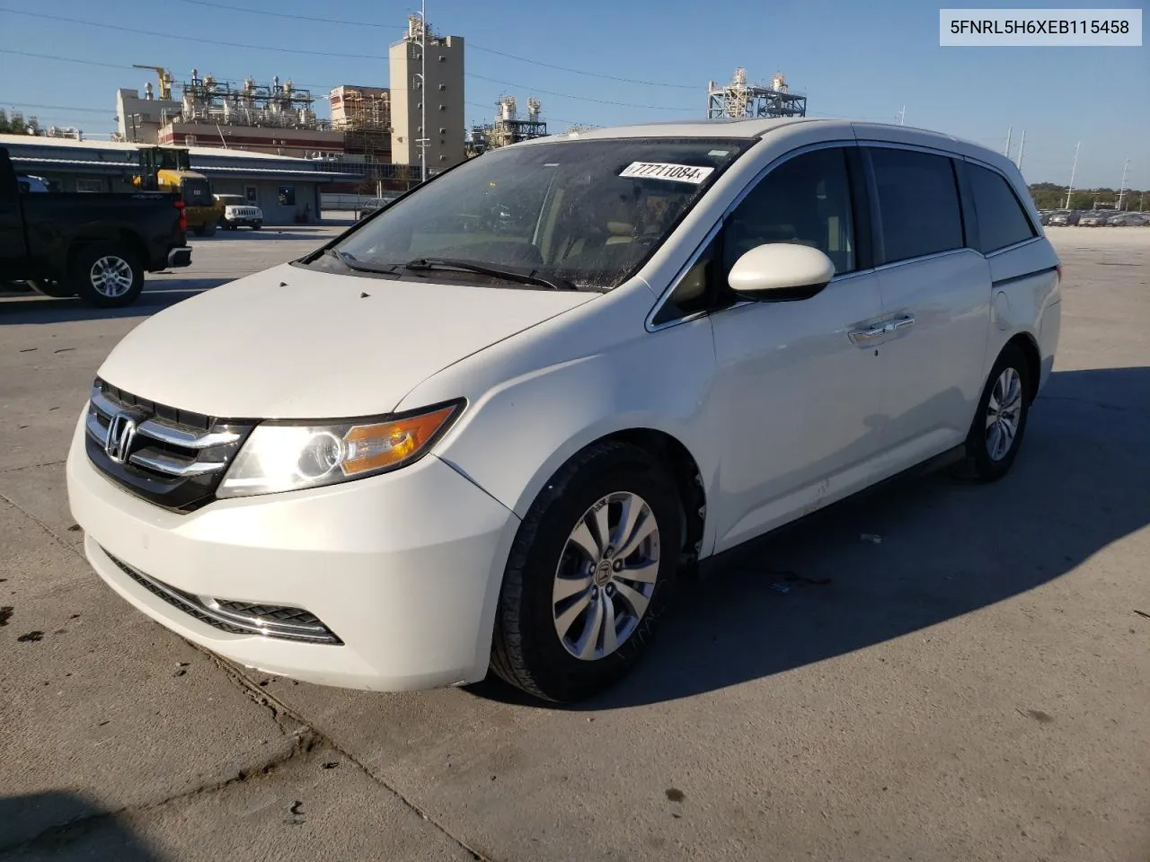 2014 Honda Odyssey Exl VIN: 5FNRL5H6XEB115458 Lot: 77711084