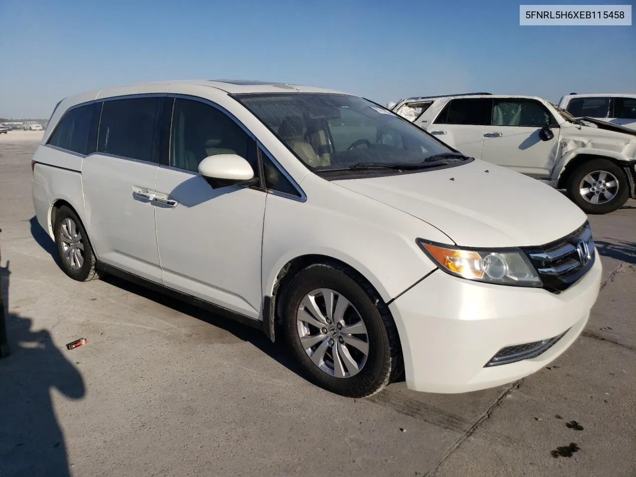 2014 Honda Odyssey Exl VIN: 5FNRL5H6XEB115458 Lot: 77711084